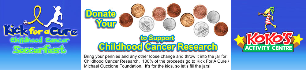 Bring your pennies to Koko's to raise money for Childhood Cancer Research